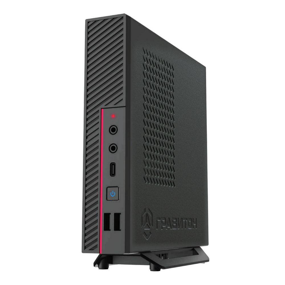 Мини-ПК Гравитон Д13И, Intel Core i3-13100/8 ГБ DDR4/256 ГБ SSD/Intel UHD Graphics/Без ОС/Клавиатура, мышь, черный (Д13И_208596)