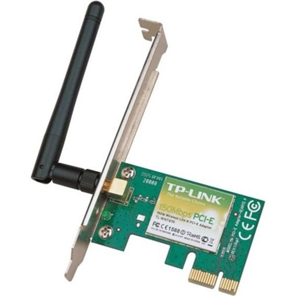 Адаптер TP-Link TL-WN781ND, 150Mbps Wireless N PCI Express Adapter, Atheros, 1T1R, 2.4GHz, 802.11n/g/b, 1 detachable antenna