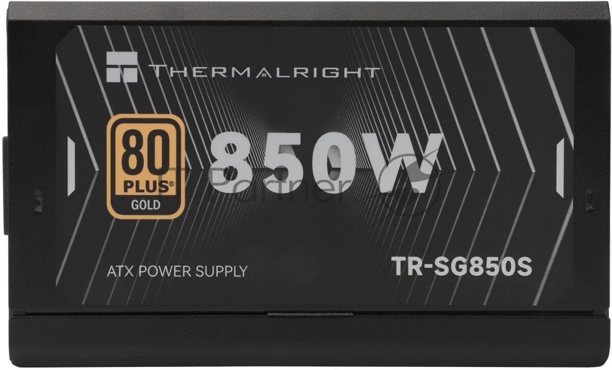 Блок питания Thermalright, 850W 80+ Gold (ATX, 3.1, PCIe 5.1, Non-modular, 1x24(20+4)pin, 1xCPU 8(4+4)pin, 2xPCIe*2 8(6+2)pin, 5xSATA3, 1x12+4pin (12VHPWR PCIe 5.1 12+4pin 600mm), 3xMOLEX4pin, Active, 120x120мм, 150x140x86mm, APFC, black)
