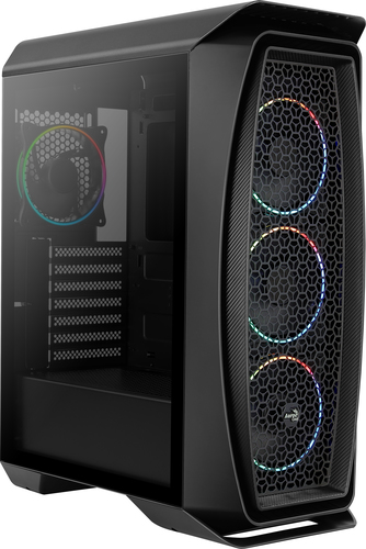 Корпус для ПК Aerocool - Aero One Eclipse, mITX, mATX, ATX, 2х2.5", 1х3.5", 2х3.5/2.5", 2xUSB3.0, Midi Tower, без БП, цвет чёрный, ACCM-PB17143.11