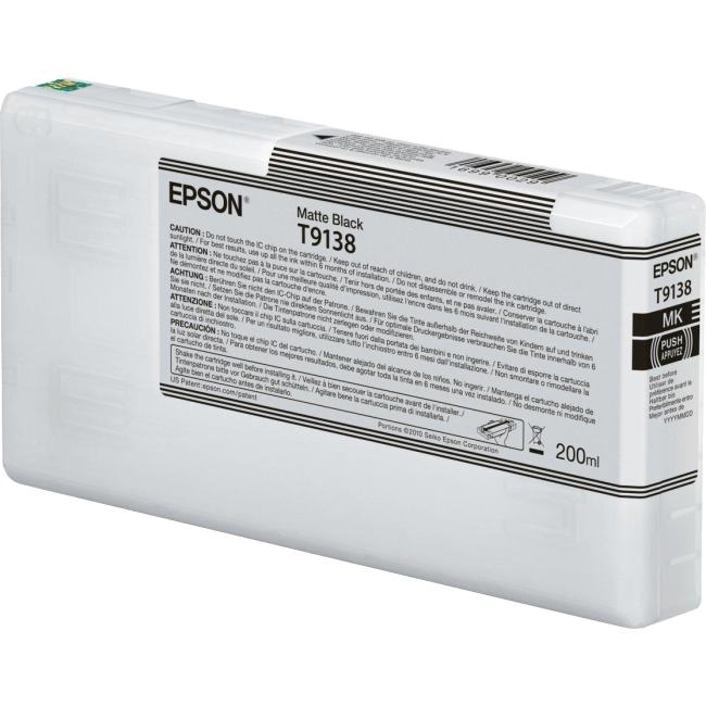 C13T913800 Epson  I/C  Matte  Black (200ml)