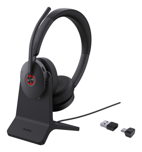 Гарнитура YEALINK BH74 with Stand UC USB-C/A, Беспроводная Bluetooth, HD звук, Шумоподавление ANC,Черная, шт