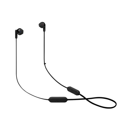 Гарнитура беспроводная JBL T215BT, Bluetooth (шейный обод), вкладыши, черный, JBLT215BTBLK