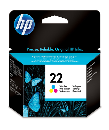 Картридж HP 22 Tri-colour для DJ F370/F375/F380/3920/3940/D1360/D1460/ D1470/D1560/D2330/D2360/D2430/D2460/F2180/F2187/F2280/F2290/F4140/F4172/F4180/F4190 Officejet 4315/4355/5605/5607/5610/5615//J3680/J5520 PSC 1402/1410/1415/1417 Fax 3180 (165 стр) ( C9352AE )
