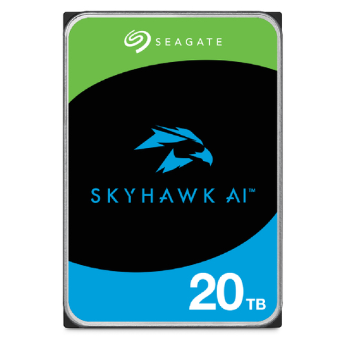 Жесткий диск Seagate SkyHawk AI ST20000VE002 20TB, 3.5", 7200 RPM, SATA-III, 512e, 256MB, для систем видеонаблюдения