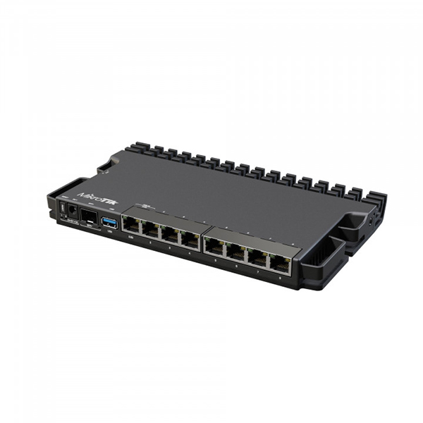 MikroTik RB5009UG+S+IN, 4xCPU 350-1400 (auto) MHz, 1GB RAM, 1GB NAND, 7x10/100/1000 Ethernet RJ45, 1x2,5 Gbit/s Ethernet RJ45, 1xSFP+, 1xUSB 3.0