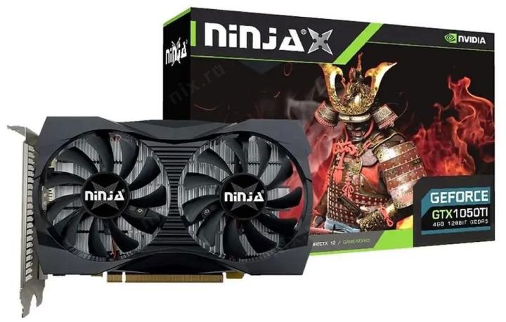 NF105TI45F Ninja (Sinotex) GTX1050Ti PCIE (768SP) 4GB 128-bit GDDR5  DVI-D HDMI DP