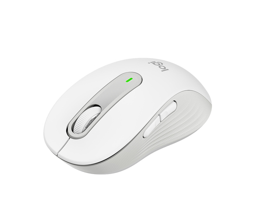 Мышь Logitech Мышь беспроводная Logitech M650 Signature Off White белая, 400-4000 dpi, Bluetooth + 2.4G, 5 кнопок, АА-батарейка, полноразмерная, правый хват (910-006255)