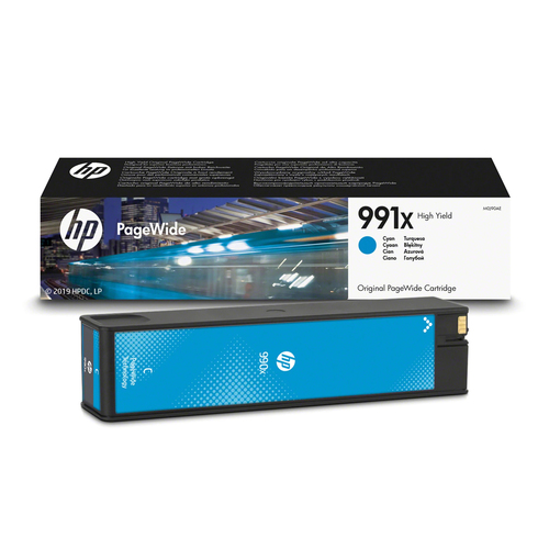 Картридж HP 991X Cyan для PageWide 750dw/755dn/772dn/774dn/777z/779dn FlwMFP E77660z (16000 стр) ( M0J90AE )
