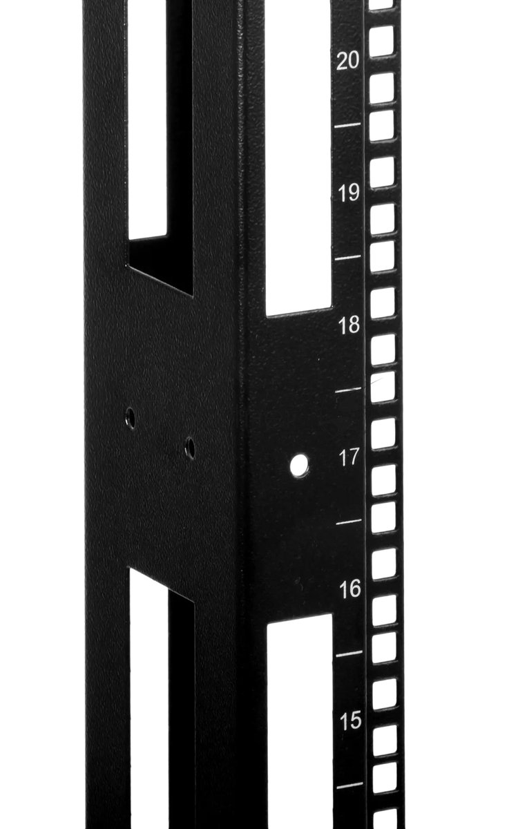 Стойка открытая 19" ЦМО СТК, универсальная, 42U, 2003х600х600 мм (ВхШхГ), однорамная, цвет: чёрный