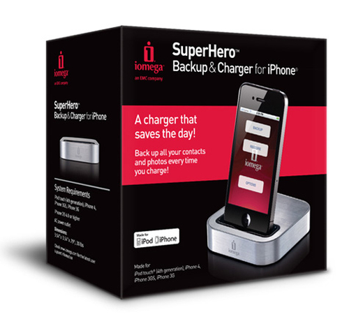 Iomega <35290> SuperHero  Backup&Charger for iPhone