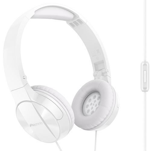 SE-MJ503T-W Гарнитура мониторные Pioneer SE-MJ503T  1.2м  белый  проводные (оголовье)