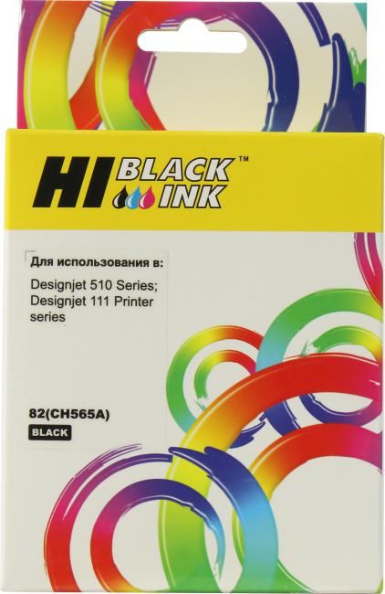 Картридж Hi-Black CH565A (№82) Black для  HP DesignJet 111/510