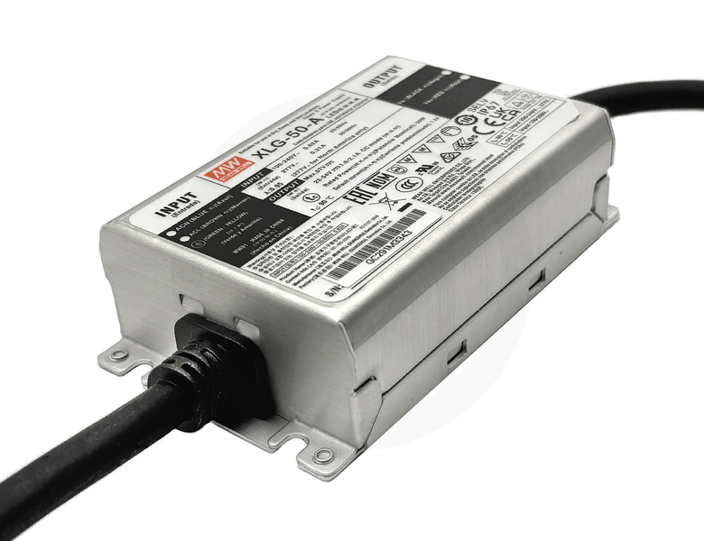 Драйвер светодиодный Mean Well XLG-50-A, 50W, 22-54V, 1.0-2.1A, IP67