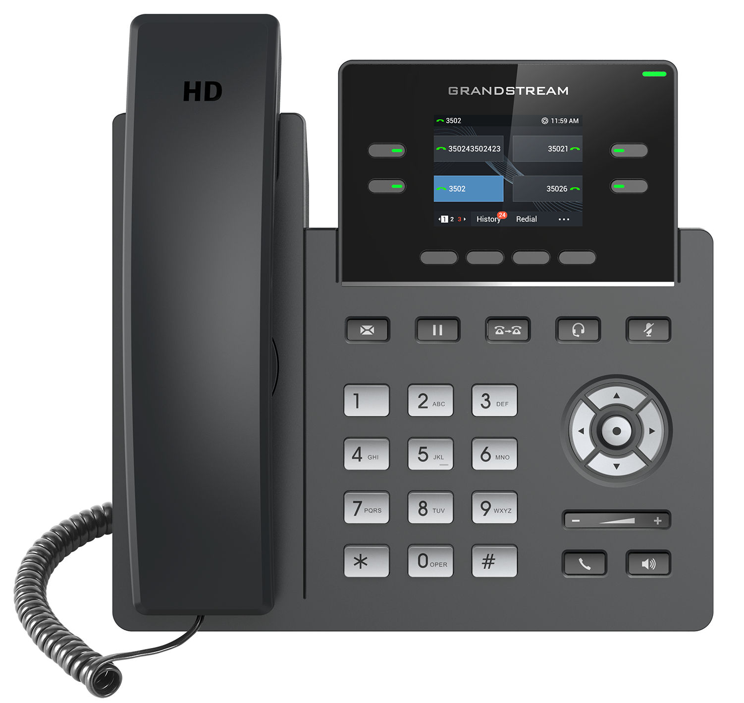 SIP-телефон Grandstream Networks GRP2612, 4 линии, 16 virtualBLF