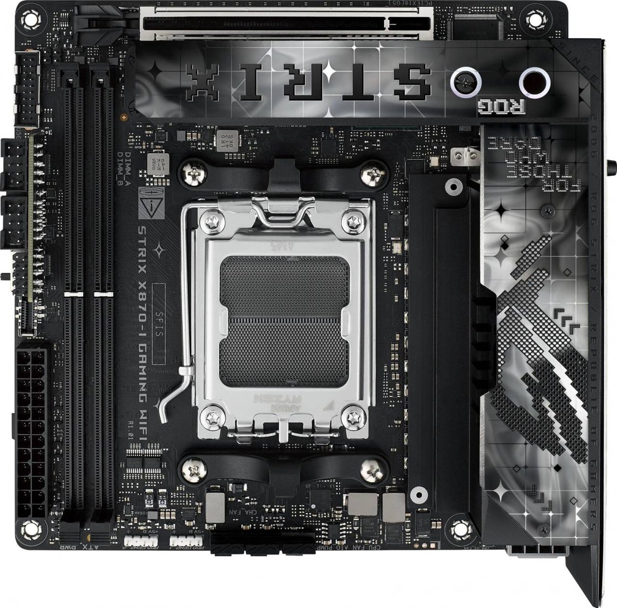 ASUS ROG STRIX X870-I GAMING WIFI Socket AM5 AMD X870 2xDDR5 mini-ITX AC`97 8ch 2.5Gg RAID+HDMI