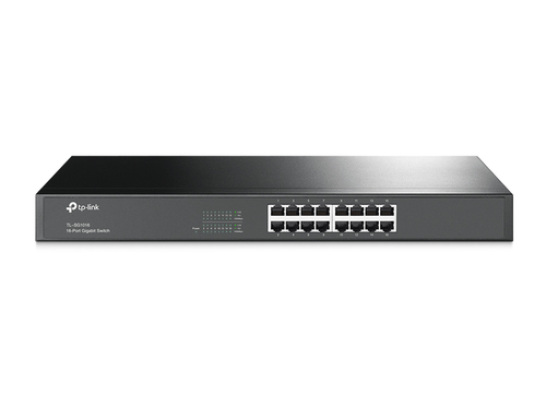 TP-Link TL-SG1016 16-портовый гигабитный коммутатор, стальной корпус высотой 1U, монтируется в 19-дюймовую стойку