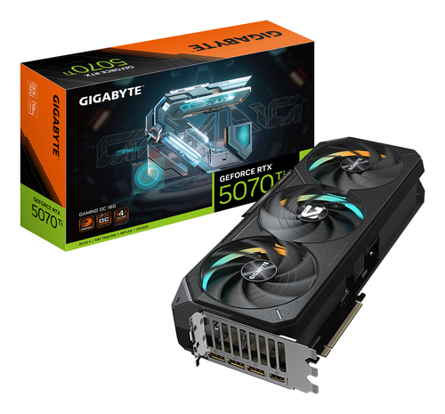 (Из ремонта, рабочий, гарантия 14 дней) Видеокарта Gigabyte GV-N507TGAMING OC-16GD 1.0 NV RTX 5070TI 16Gb 256bit GDDR7 2805/28000/HDMI