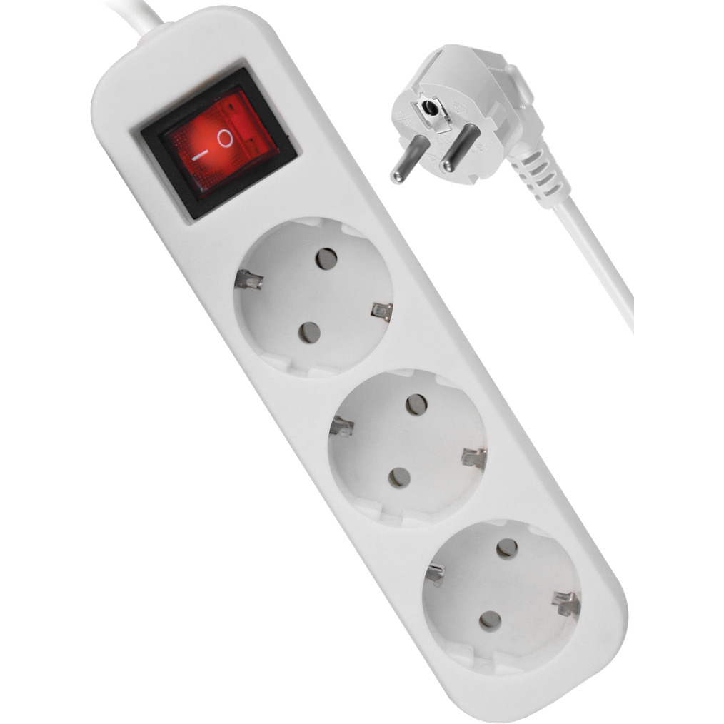 Сетевой удлинитель Buro BU-PS3.5/W 5м (3 розетки) белый