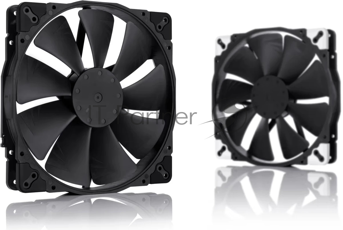 Вентилятор корпусной Noctua NF-A20 PWM chromax.black, 200 мм, 350-800 об/мин, 18.1 дБ, 4-pin PWM, без подсветки, черный
