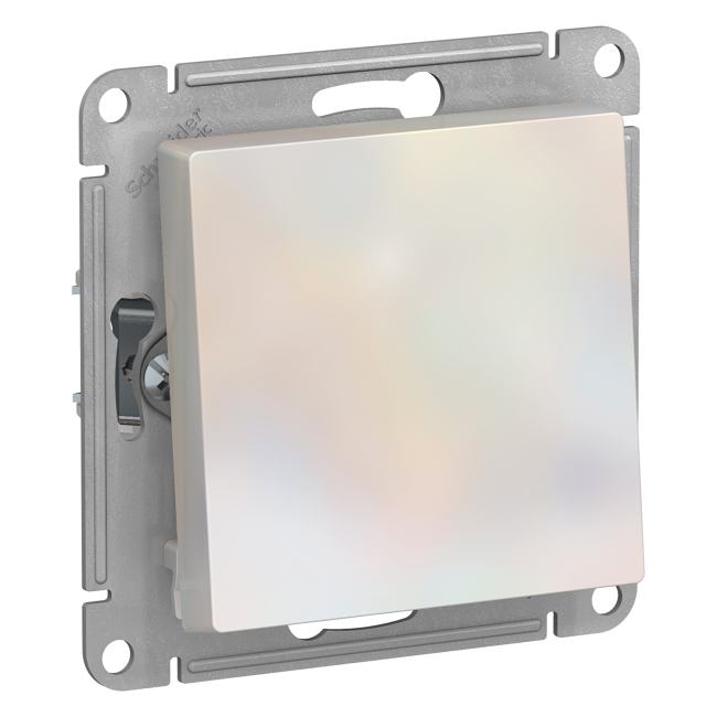 Schneider Electric ATN000461 ATLASDESIGN 1-клавишный ПЕРЕКЛЮЧАТЕЛЬ, сх.6,  10АХ, механизм, ЖЕМЧУГ