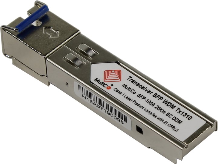 MultiCo <SFP-100A 20km SC DDM> Модуль SFP (Simplex  100Base-LX, SC, SM)