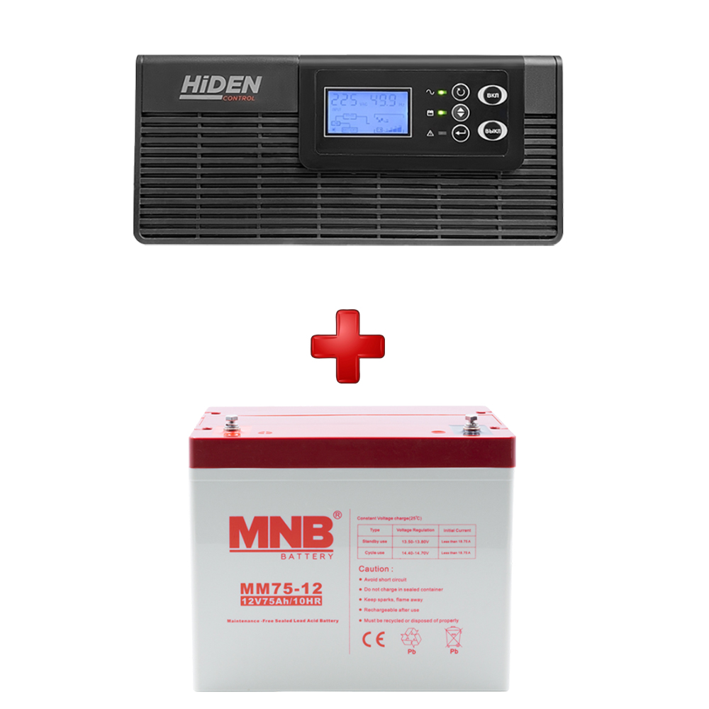 Комплект ИБП Hiden Control HPS20-0312 +АКБ MNB MM 100-12