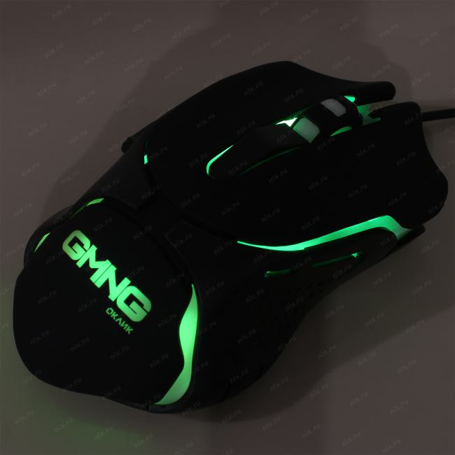 OKLICK Gaming Optical Mouse GMNG <703GM> Black  (RTL)  USB  6btn+Roll <1533541>