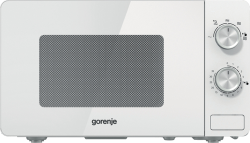 Gorenje Микроволновая печь Gorenje MO20E1W2 (Essential / 20 л, 800 Вт, переключатели поворотный механизм, белый)