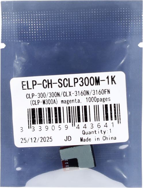 <ELP-CH-SCLP300M-1K> Чип Samsung CLP-300/300N/CLX-3160N/3160FN  (CLP-M300A) Magenta, 1K