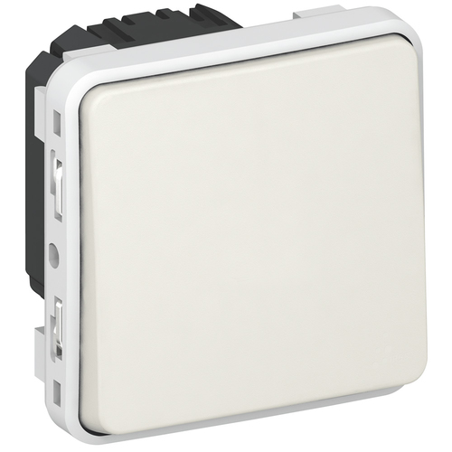 Legrand 069611 Plexo Переключатель одноклавишный в рамку  белый (69611) (069611)