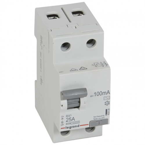 RX3 ВДТ 100мА 25А 2П AC