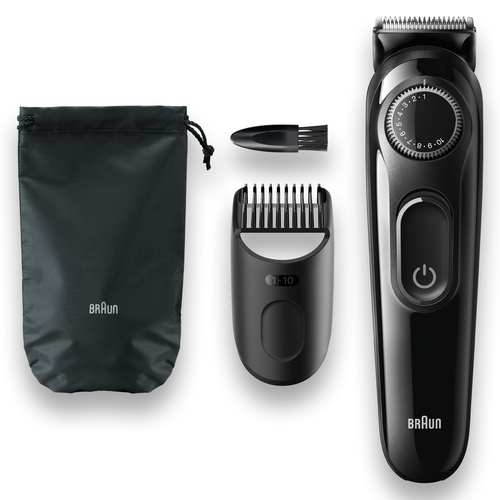 Машинка для стрижки Braun BT3324 черный 6Вт (насадок в компл:1шт)