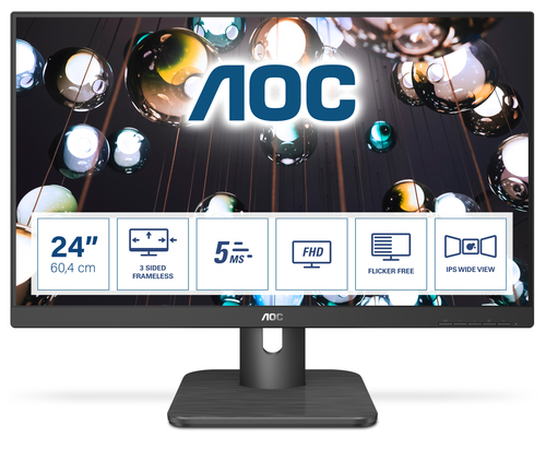 Монитор AOC 23.8" Value Line 24E1Q(00/01) черный IPS LED 16:9 HDMI M/M матовая 250cd 178гр/178гр 1920x1080 60Hz VGA DP FHD 3.1кг