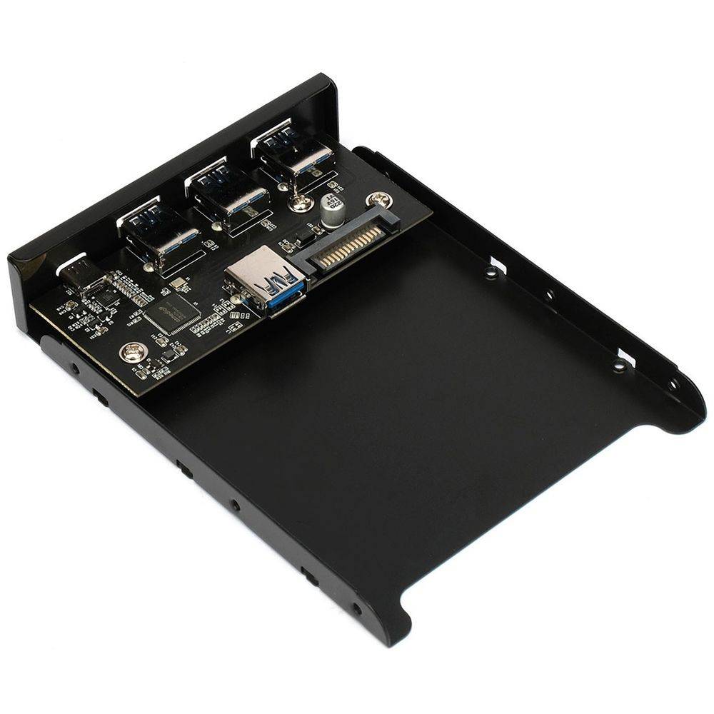 Gembird Адаптер Планка USB 3.0 на переднюю панель в отсек 3.5" 3xUSB-A 3.0 + 1xType-C