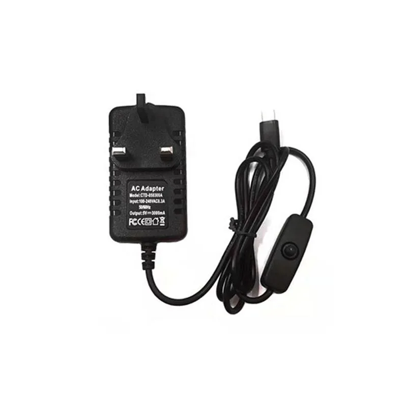 Блок питания Raspberry Pi 4, 5В, 3А, USB Type-C