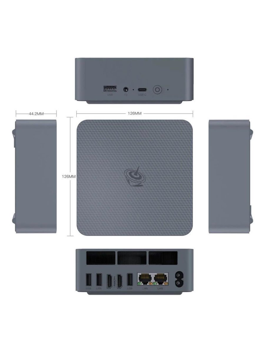 Мини-ПК Beelink GK Mini, Intel Pentium J5005/8 ГБ DDR4/128 ГБ SSD/Intel UHD Graphics/Без ОС, черный (GK mini/J5005/8G/128G/Black)