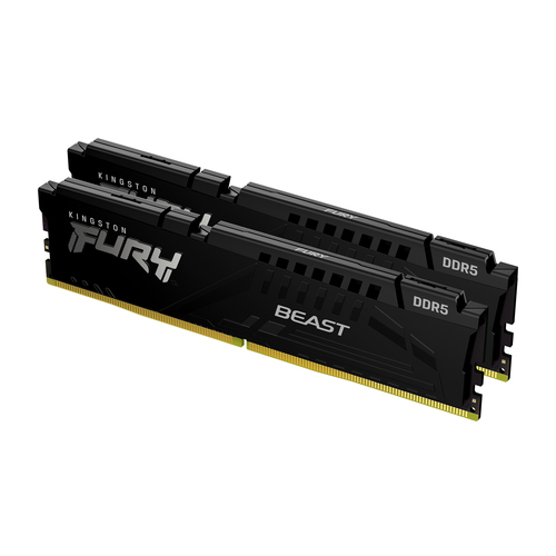 Модуль памяти Kingston 32GB DDR5 5200 DIMM FURY Beast Black EXPO Gaming Memory KF552C36BBEK2-32 Non-ECC, CL36, 1.2 KF552C36BBEK2-32 Non-ECC, CL36, 1.25V, 1RX8 (Kit of 2)  288-pin 16Gbit, RTL (330878)