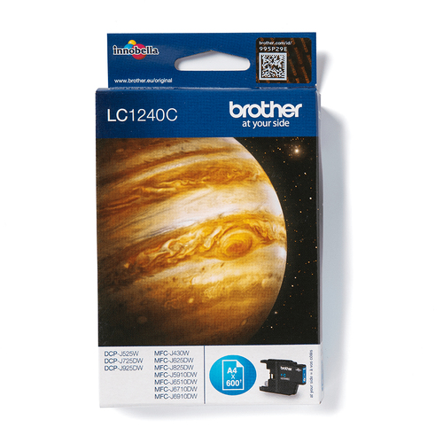 Картридж Brother LC1240C Cyan  для DCP-J525W/725DW/925DW, MFC-J430W/625DW/825DW/6510DW/6710DW/6910DW