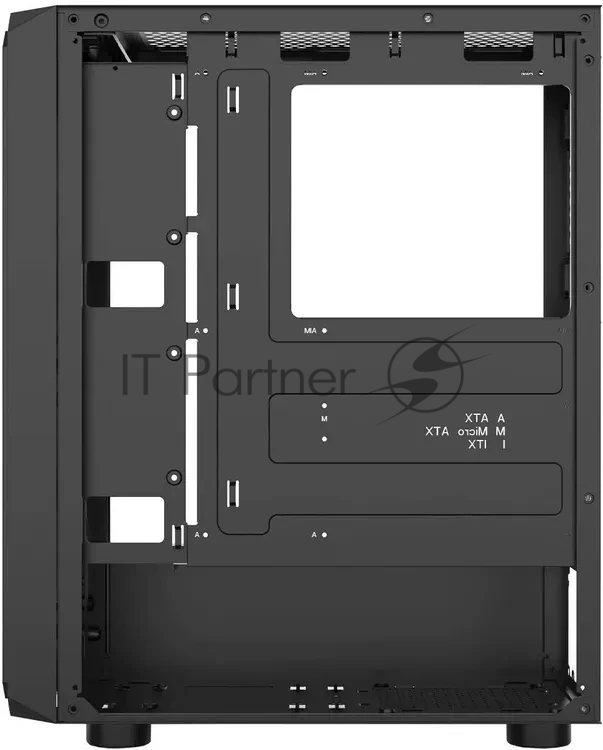 Корпус Bloody CC-126-BK, Midi-Tower, чёрный