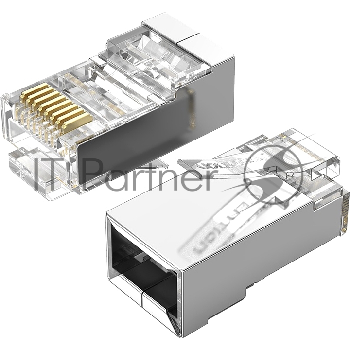 Коннектор Vention RJ45 (8p8c), FTP, cat. 6, под витую пару, экранированный (50шт.)