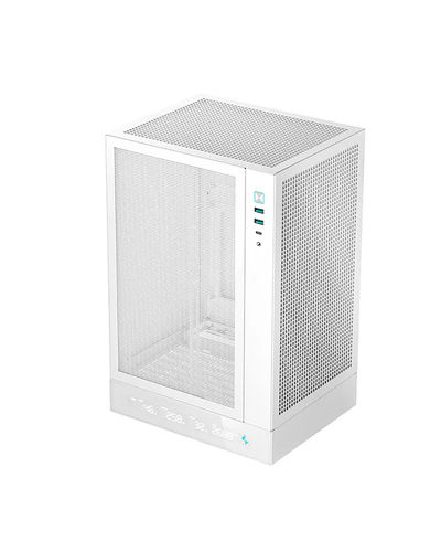 Корпус Deepcool CH170 DIGITAL белый mATX 1x120mm 1xUSB2.0 1xUSB3.0 audio bott PSU [R-CH170-WHNPI0D-G-1]