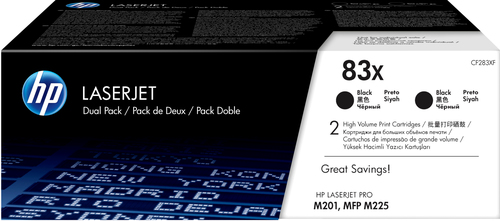 Тонер-картридж HP 83X Black Dual Pack для LJ Pro M201/M225rdn/dw M201n/dw M225rdn (2х2200 стр) ( CF283XD )
