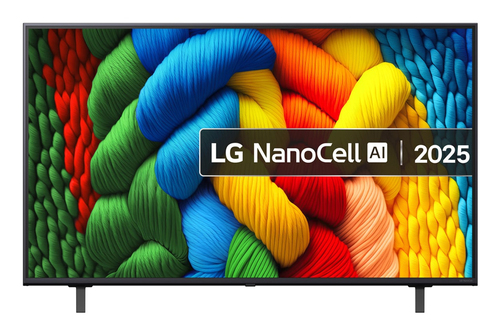 55" LED ЖК телевизор LG 55NANO80A6B (3840x2160, HDMI, LAN, WiFi,  BT,  USB,  DVB-T2, SmartTV)