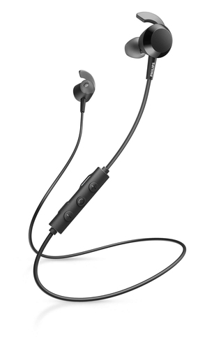 Наушники с микрофоном PHILIPS TAE4205BK (Bluetooth 5.0, с  регулятором  громкости)