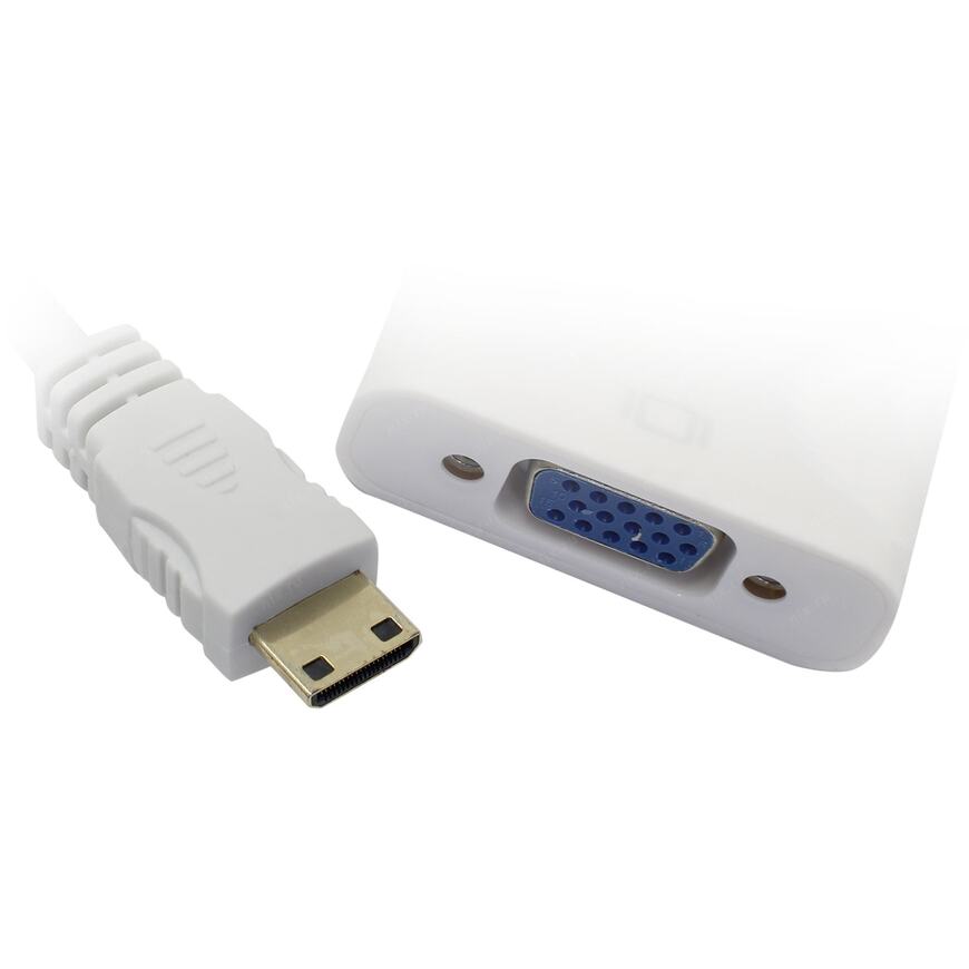 <069922> Кабель-переходник mini HDMI (m) < - > VGA (f), Vcom [CG592]