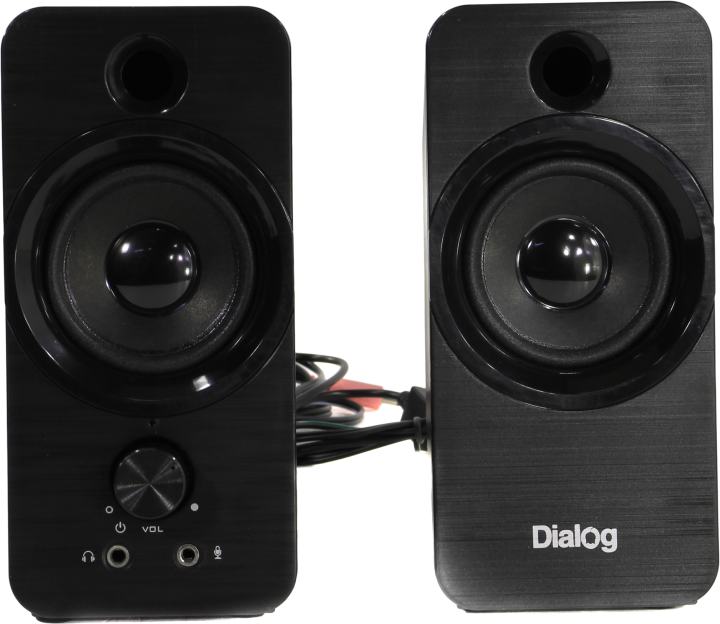 Акустическая система Dialog Stride AST-17UP 2.0, 10W RMS, PhoneOut, Mic In, черные, питание от USB