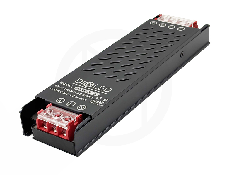Импульсный блок питания DIOLED 200W-24-DL, 200W, 24V, 8.3A, IP20