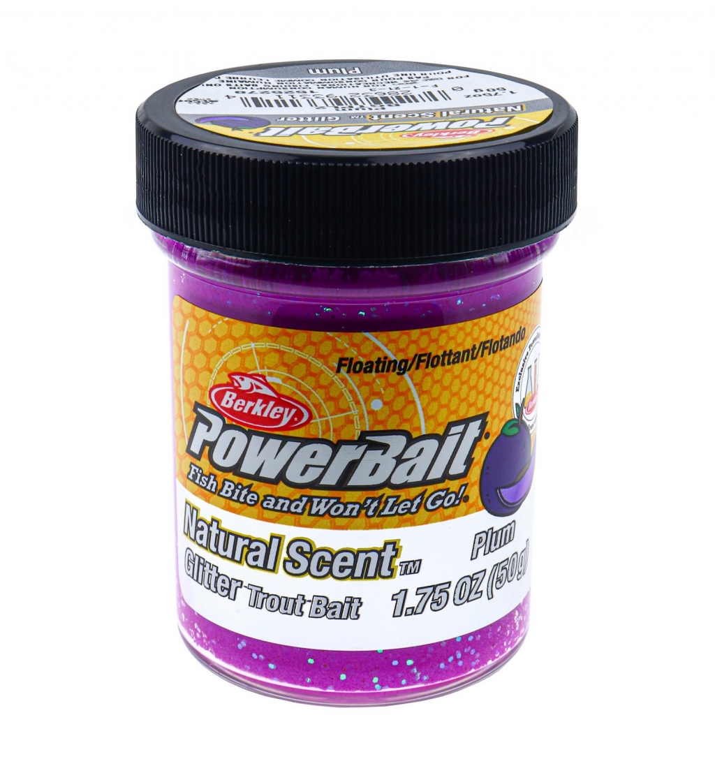 Форелевая паста Berkley Natural Scent Glitter Trout Bait Plum Слива цв фиолетовый с блеском SAP-1525278