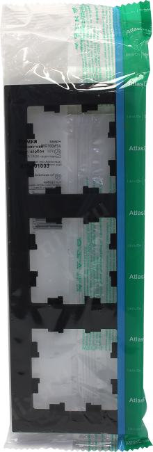 Schneider Electric AtlasDesign <ATN001003>  Рамка (3поста, карбон)